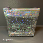 Clear Glitter Stars Vinyl 18" x 56" - Boho Fabrics - Vinyl Fabric