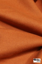Clementine Orange Italian Wool Coating Fabric - Boho Fabrics - Wool Coating, Woven