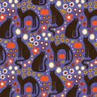 Cloud 9 Organic Cotton Canvas Fabric – Sleepy Hollows Morticia Blue (228177) - Boho Fabrics - Canvas Fabric