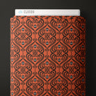 Cloud 9 Organic Quilting Cotton Fabric – Gothic Whimsy in Orange, 228002 - Boho Fabrics - Quilting Cotton, Woven