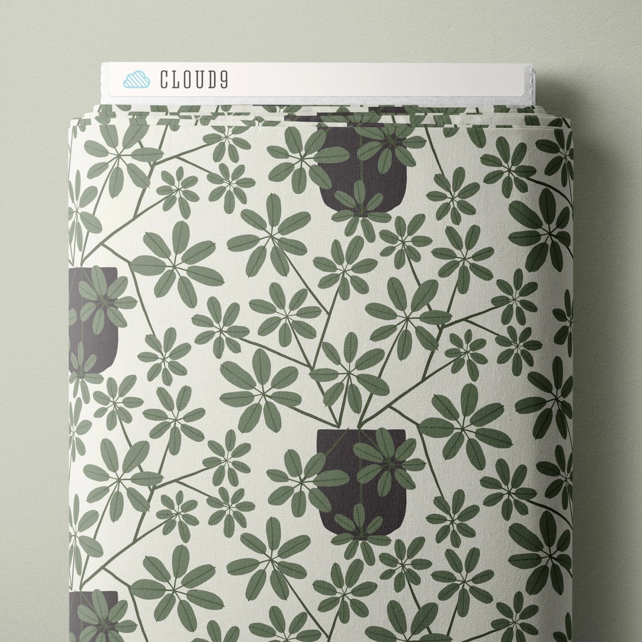 Cloud 9 Organic Quilting Cotton Fabric – Planted Offshoot (227600) - Boho Fabrics - Quilting Cotton, Woven