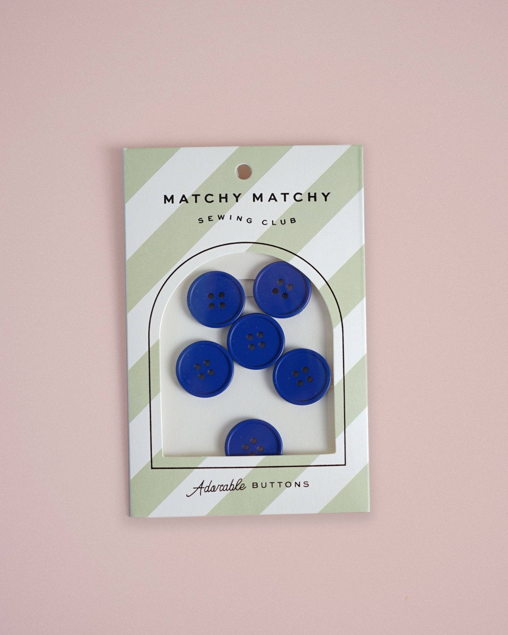 Cobalt Retro Buttons - Boho Fabrics - Buttons & Snaps