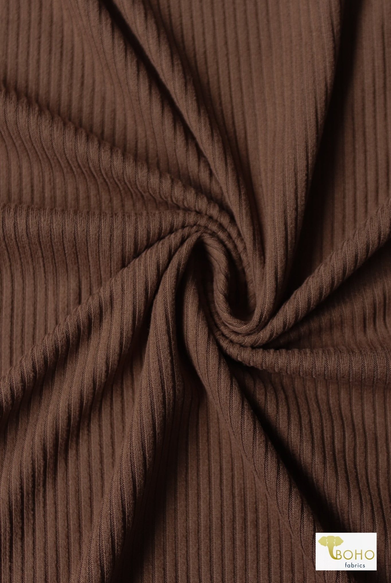 Coco Coir Brown, Yummy 4x2 Rib - Boho Fabrics