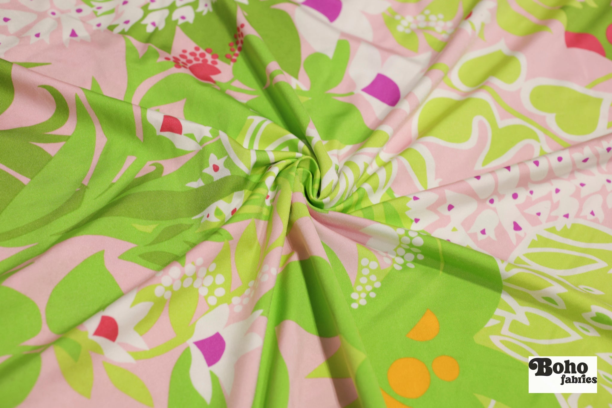 Coconut Grove, Printed Athletic Knit Fabric - Boho Fabrics - Athletic Knit Fabric