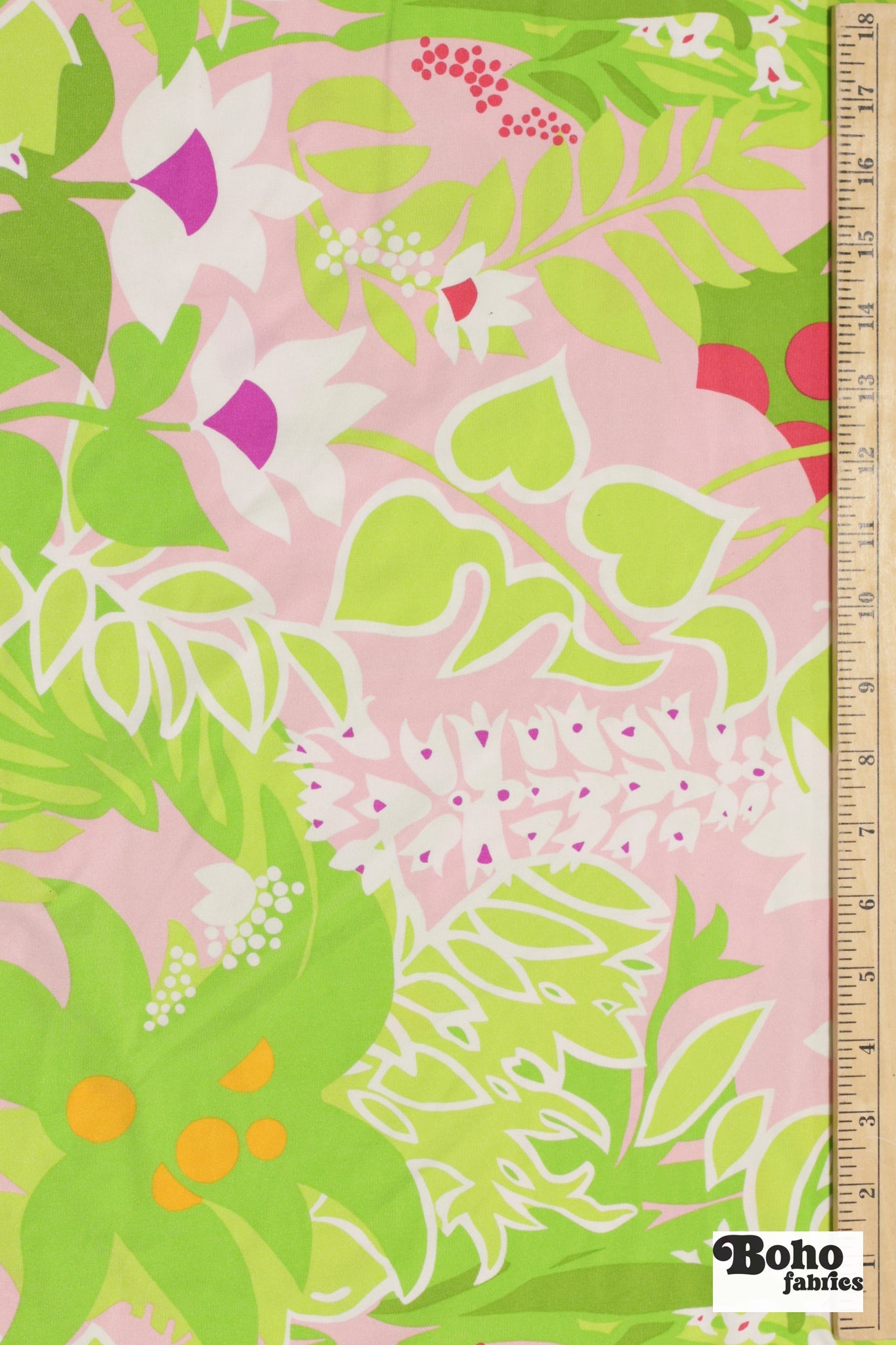 Coconut Grove, Printed Athletic Knit Fabric - Boho Fabrics - Athletic Knit Fabric