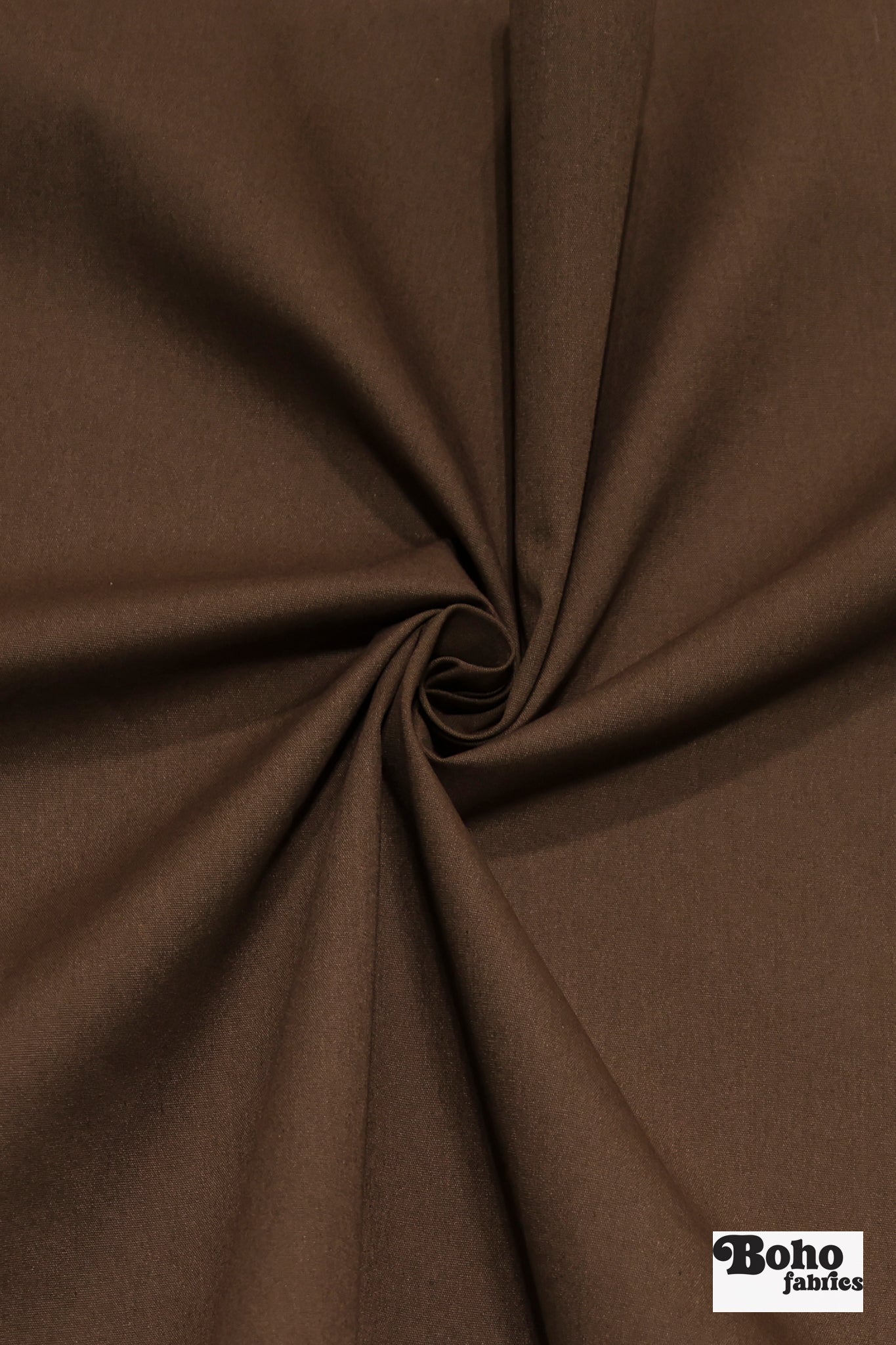 Coffee Brown, Deadstock Cotton Canvas Woven Fabric - Boho Fabrics - Canvas Fabric