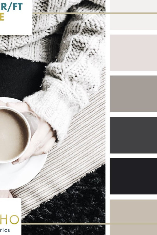 "Coffee Comfort" Sweater/French Terry Knit Palette Bundle - Boho Fabrics