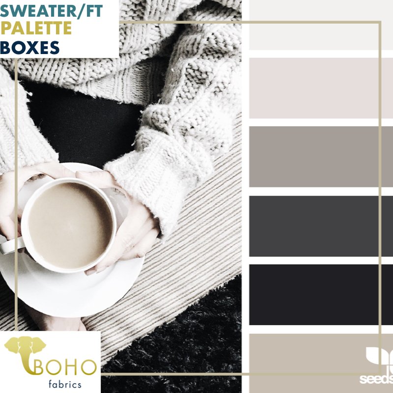 "Coffee Comfort" Sweater/FT Bundle. TAG SALE SPECIAL! - Boho Fabrics