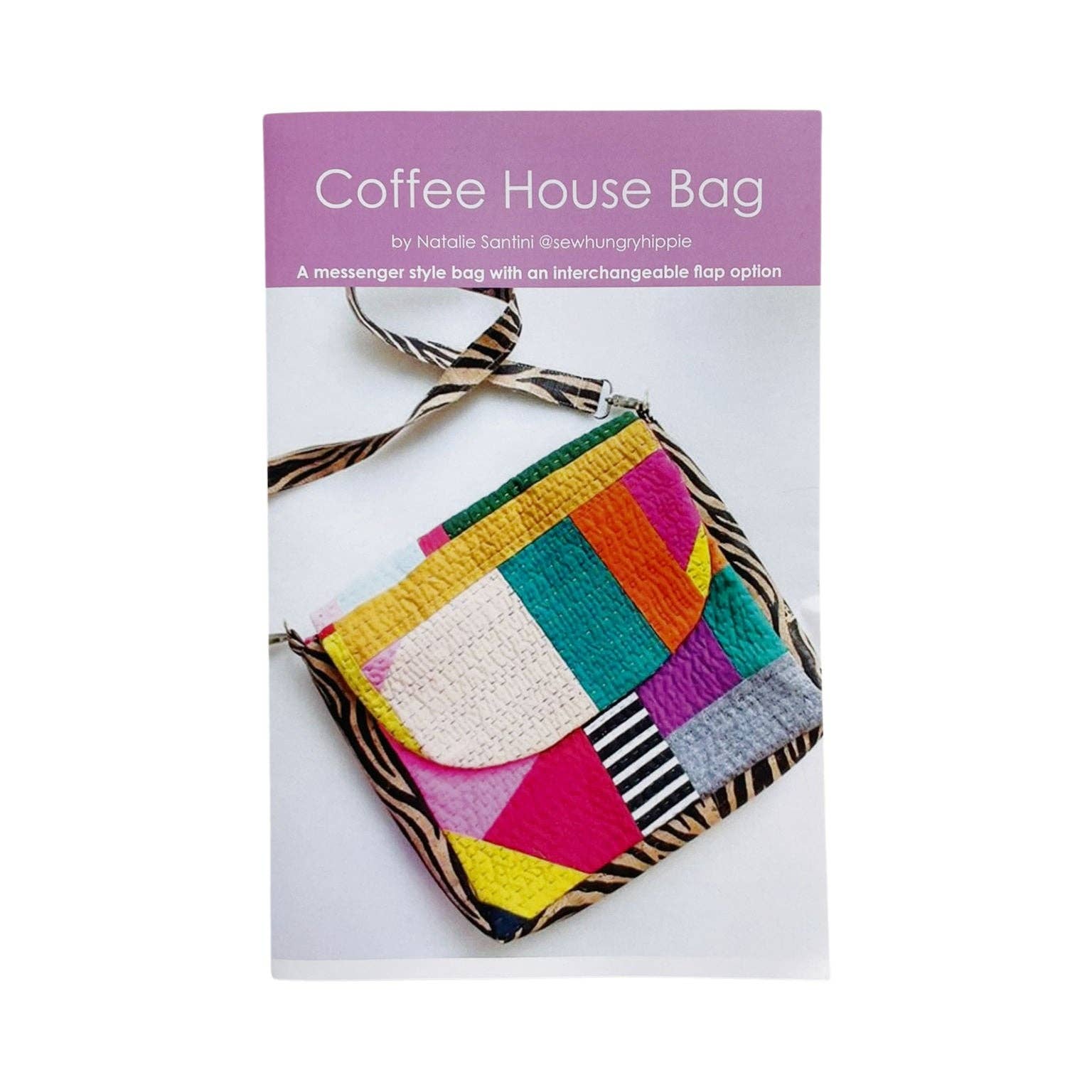 Coffee House Bag printed sewing pattern - Boho Fabrics - Sewing Patterns