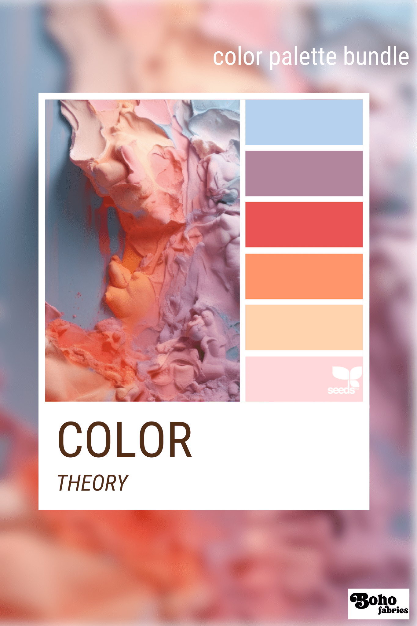 Color Theory, Mystery Color Palette Bundle - Boho Fabrics - Fabric Bundles
