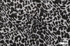 Cool Gray Cheetah Print, Rayon Spandex Jersey Knit Fabric - Boho Fabrics - Rayon Jersey Solid, Knit Fabric