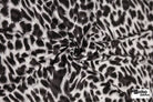 Cool Gray Cheetah Print, Rayon Spandex Jersey Knit Fabric - Boho Fabrics - Rayon Jersey Solid, Knit Fabric