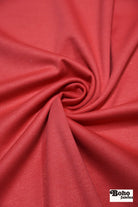 Coral, Foiled Ponte Knit Fabric - Boho Fabrics - Ponte Solid, Knit Fabric