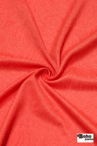 Coral Paisley, Jacquard Knit Fabric - Boho Fabrics - Jacquard Knit Fabric