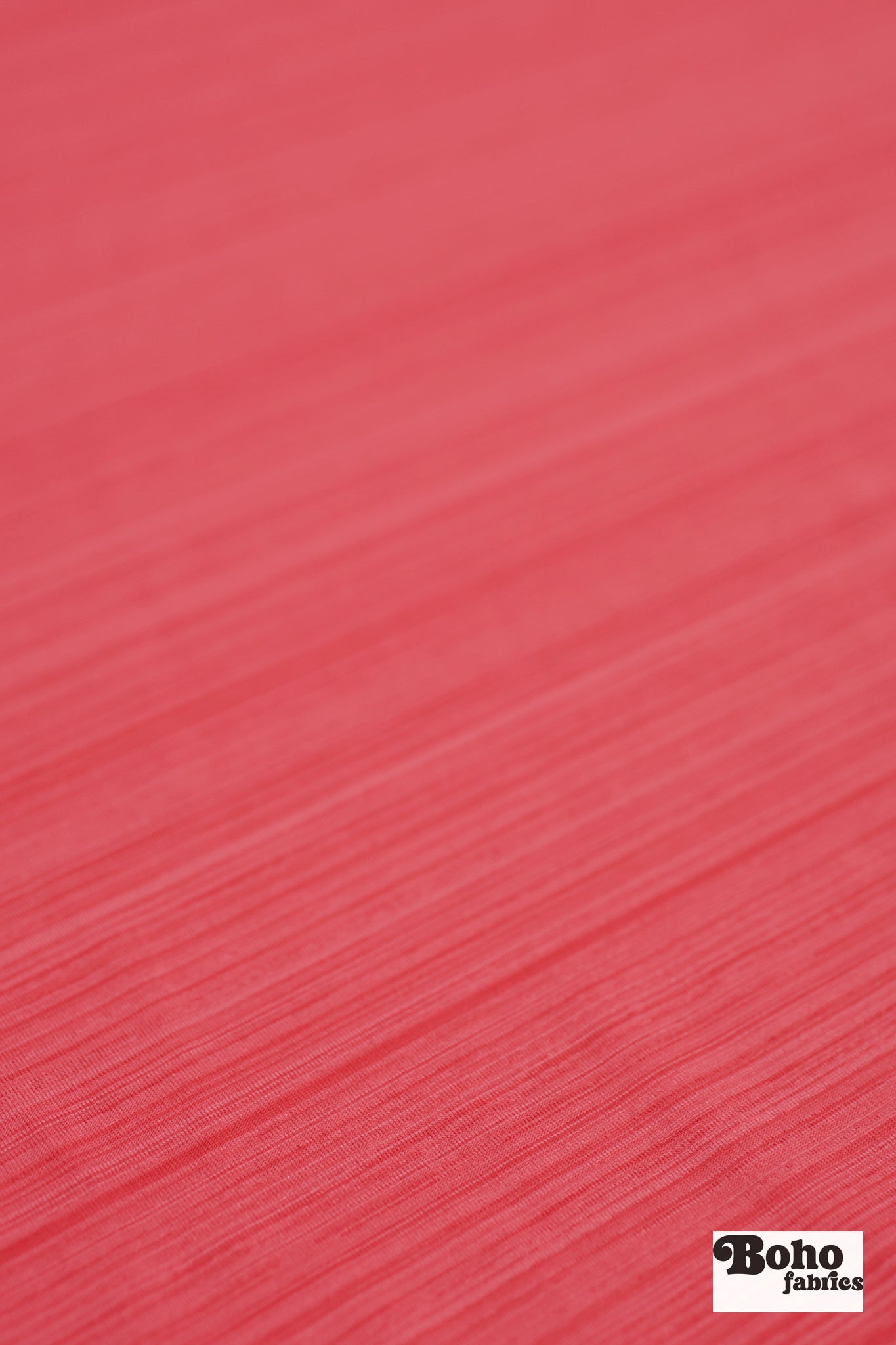 Coral, Striated Athletic Knit Fabric - Boho Fabrics - Athletic Knit Fabric