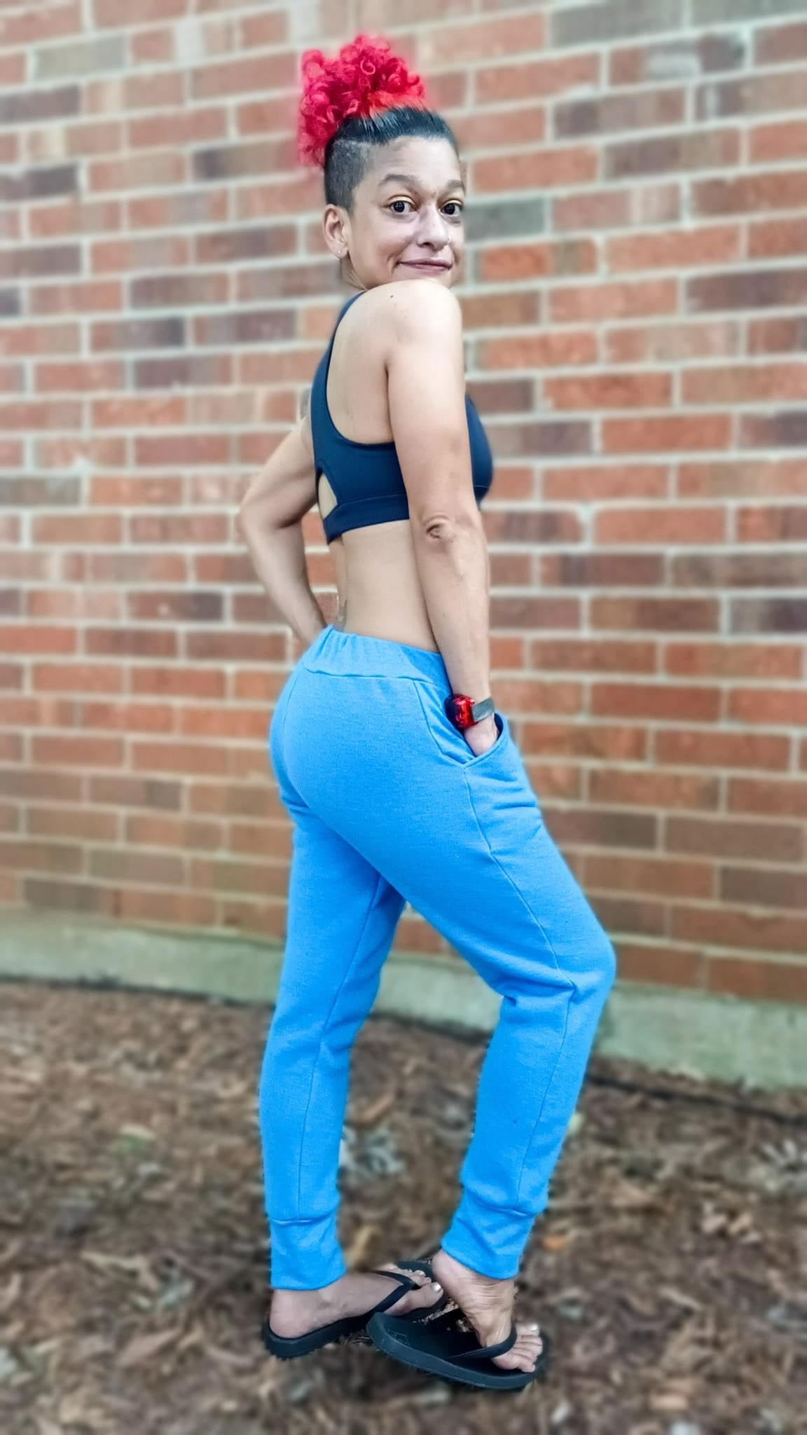 Cornflower Blue, Sweatshirt Fleece. - Boho Fabrics