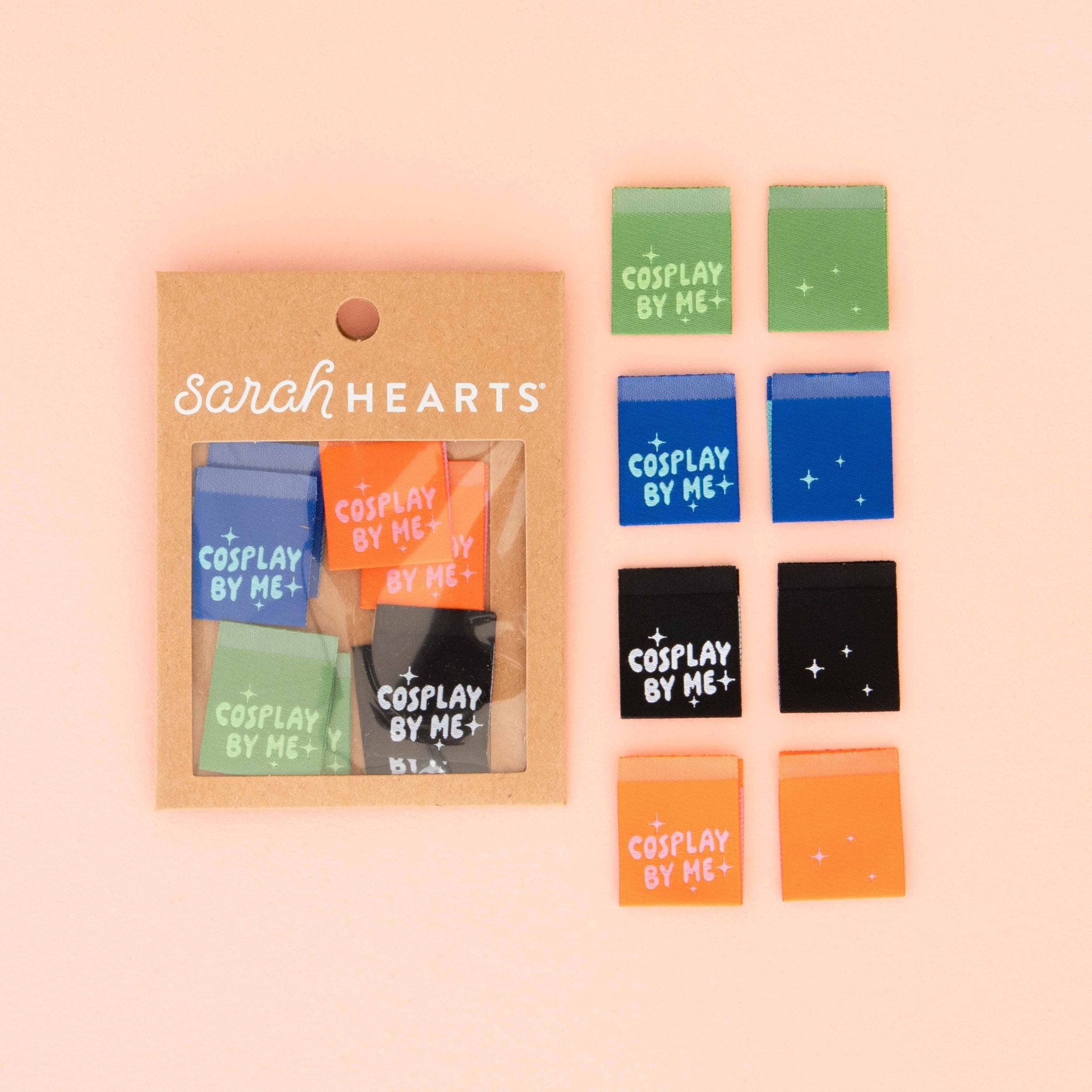 Cosplay Multipack Labels - Sewing Woven Quilt and Garment Labels - Boho Fabrics - 