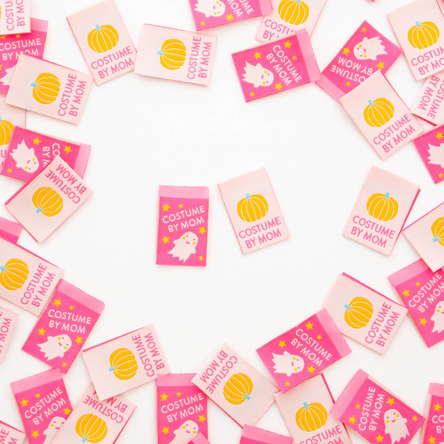 Costume by Mom Halloween -  Sewing Woven Clothing Label Tags - Boho Fabrics - 