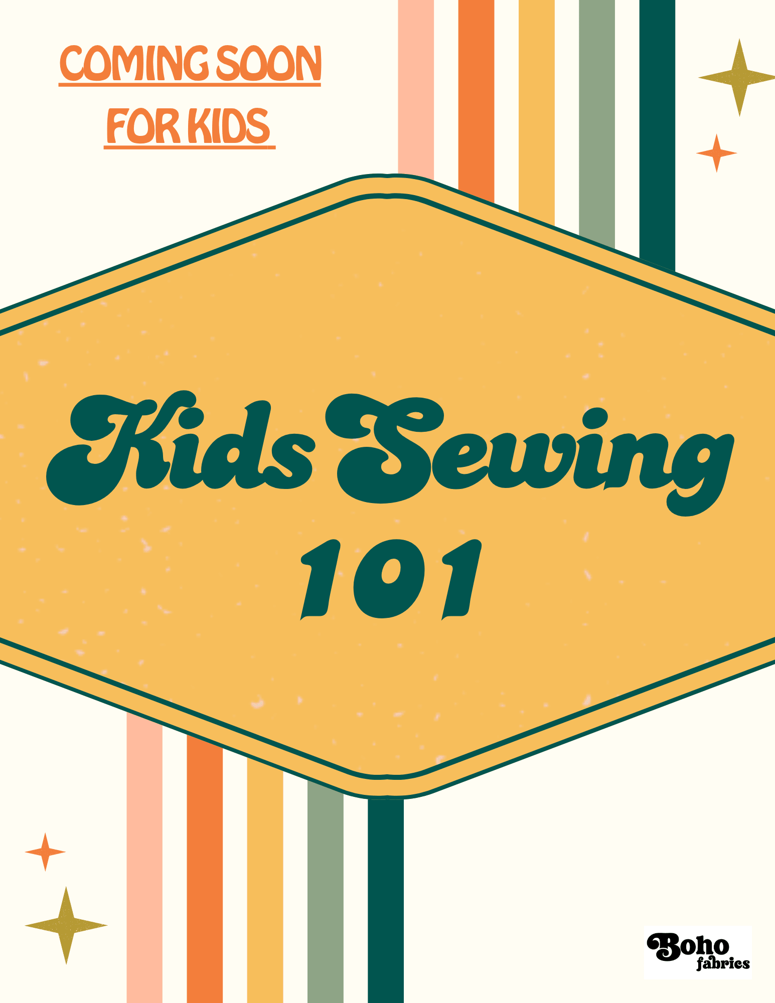 Course: Kids Sewing 101 - Boho Fabrics - Class