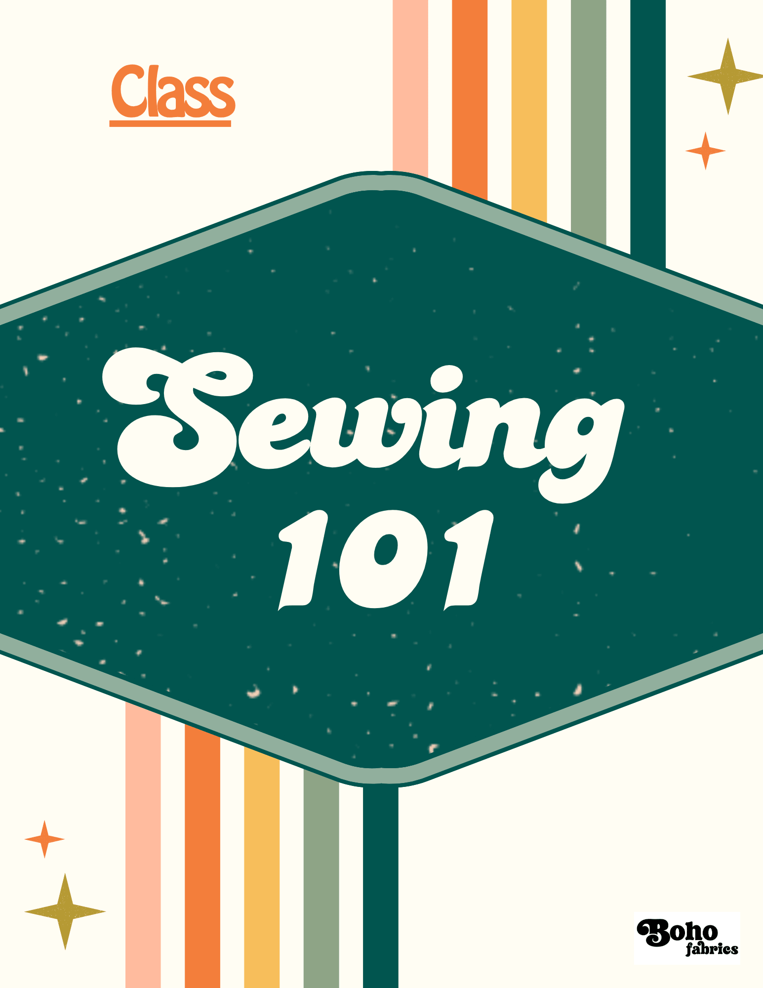 Course: Sewing 101 - Boho Fabrics - Class