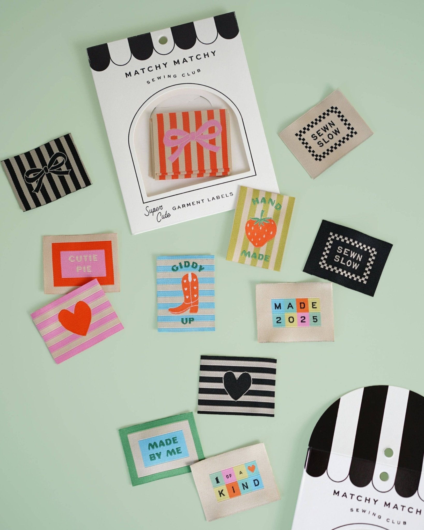 Cowboy Boot Large Garment Labels - Boho Fabrics - Sew - in Labels