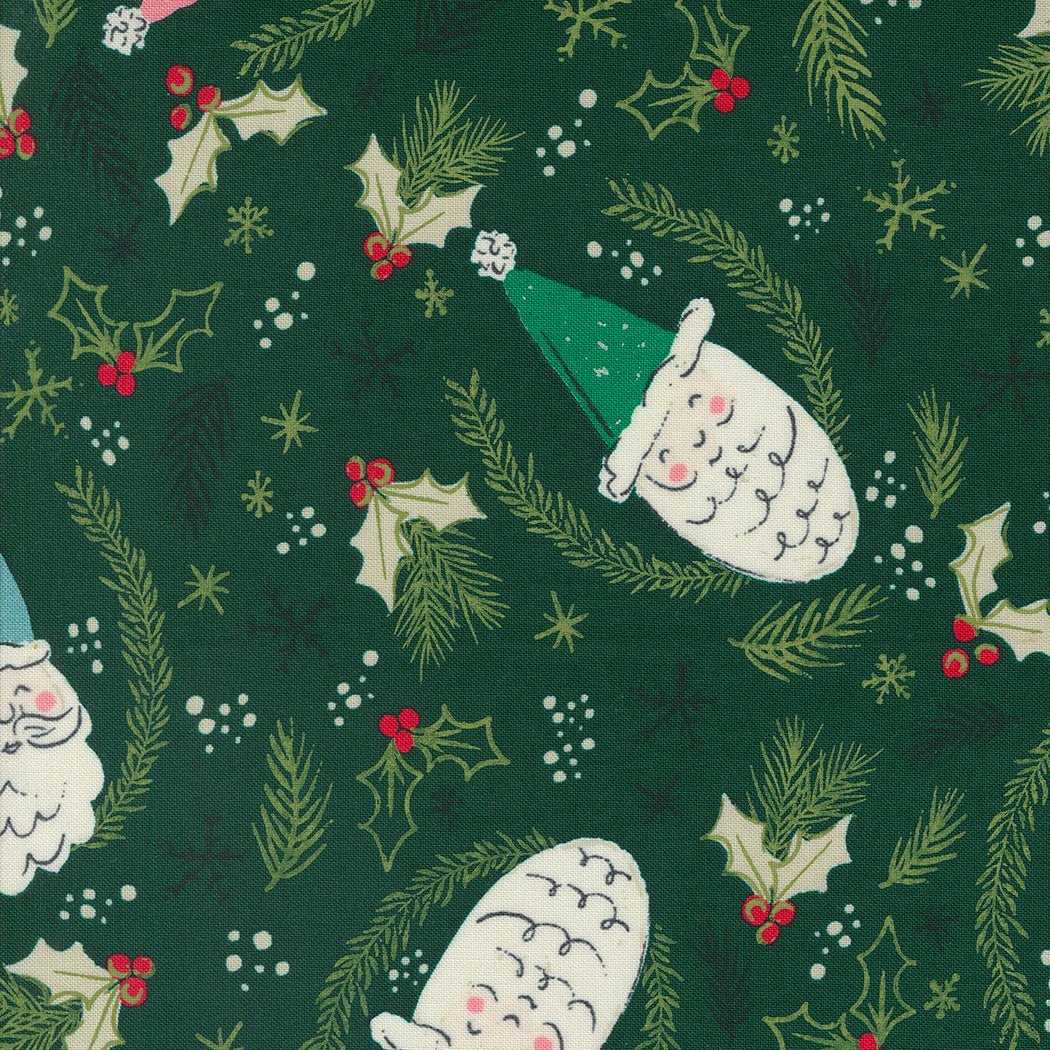 Cozy Wonderland in Pine by Moda - 100% Cotton Quilting Fabric - 45590 23 - Boho Fabrics - Quilting Cotton, Woven