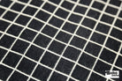 Cream & Black Grid Upholstery Woven Fabric - Boho Fabrics - Home Dec. & Upholstery Fabric