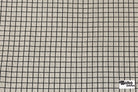 Cream & Black Grid Upholstery Woven Fabric - Boho Fabrics - Home Dec. & Upholstery Fabric
