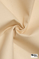 Cream, Deadstock Cotton Duck Canvas Woven Fabric - Boho Fabrics - Canvas Fabric