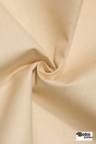 Cream, Deadstock Cotton Duck Canvas Woven Fabric - Boho Fabrics - Canvas Fabric