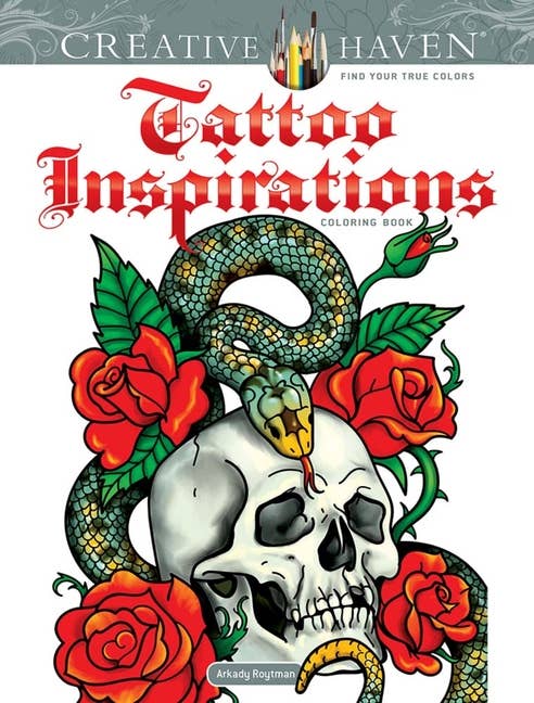 Creative Haven Tattoo Inspirations Coloring Book - Boho Fabrics - Books