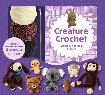 Creature Crochet Kit: Create 12 Adorable Critters - Boho Fabrics - Art & Craft Kits