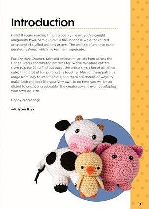 Creature Crochet Kit: Create 12 Adorable Critters - Boho Fabrics - Art & Craft Kits