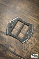 Crescent Moon – 1930s Art Deco Casein Belt & Scarf Slide Buckle | Black - Boho Fabrics - Buckles & Slides