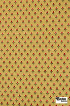 Crimson & Gold Ogee Tulips Jacquard Woven Fabric - Boho Fabrics - Jacquard, Woven