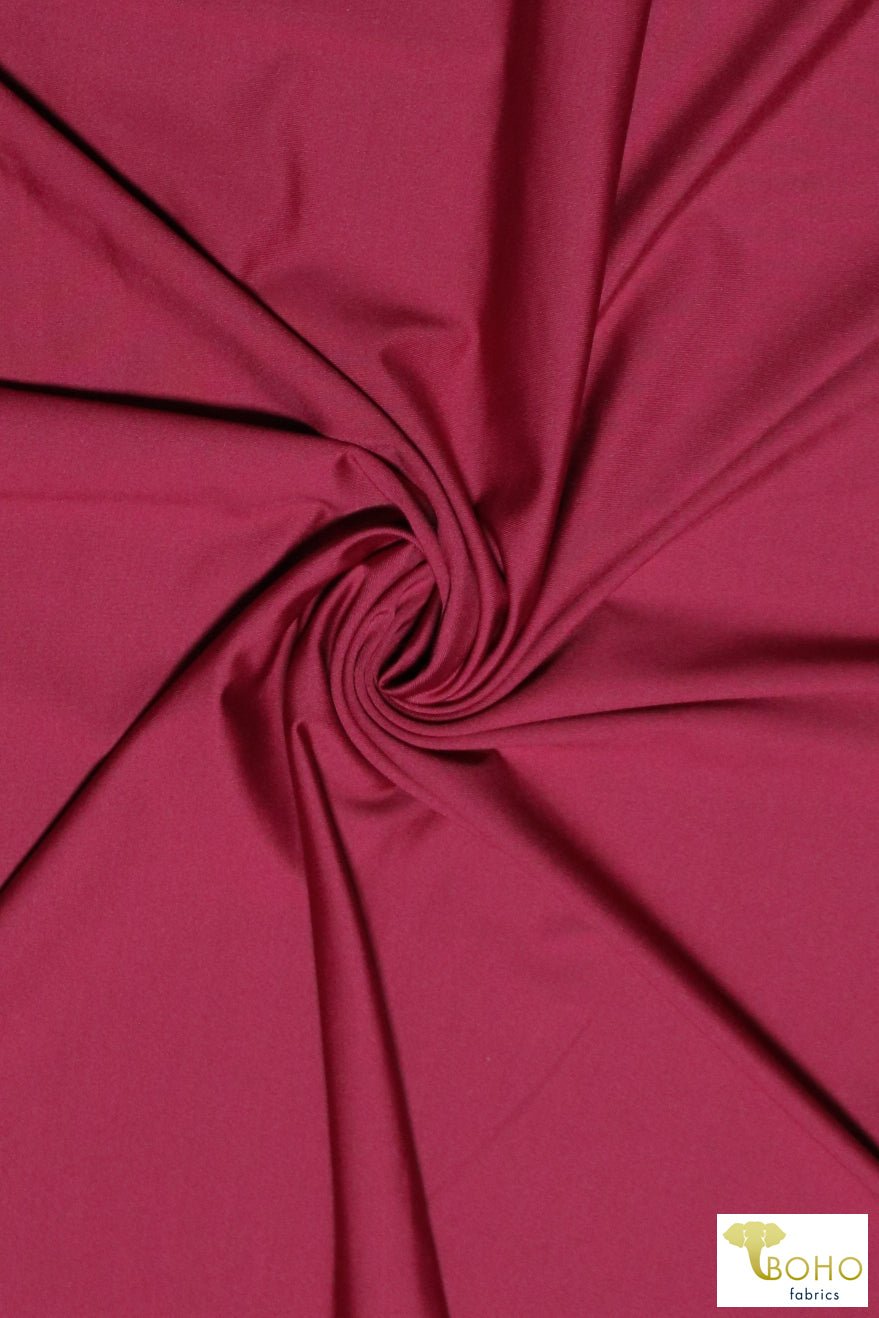 Crimson, Swim Soild Knit. S.SWIM-203 - Boho Fabrics