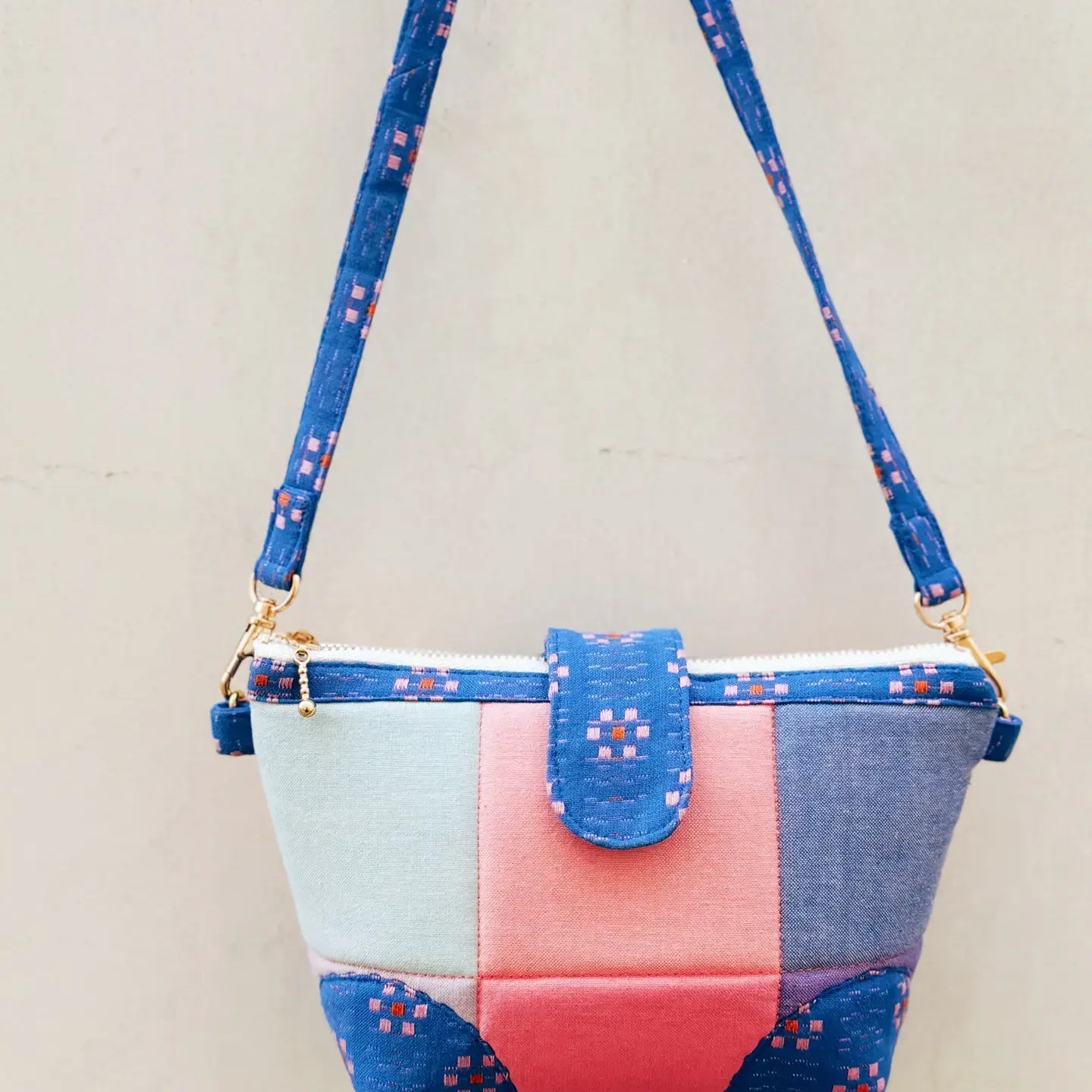 Crossbody Pouchette Kit, Hardware Included! - Boho Fabrics - 