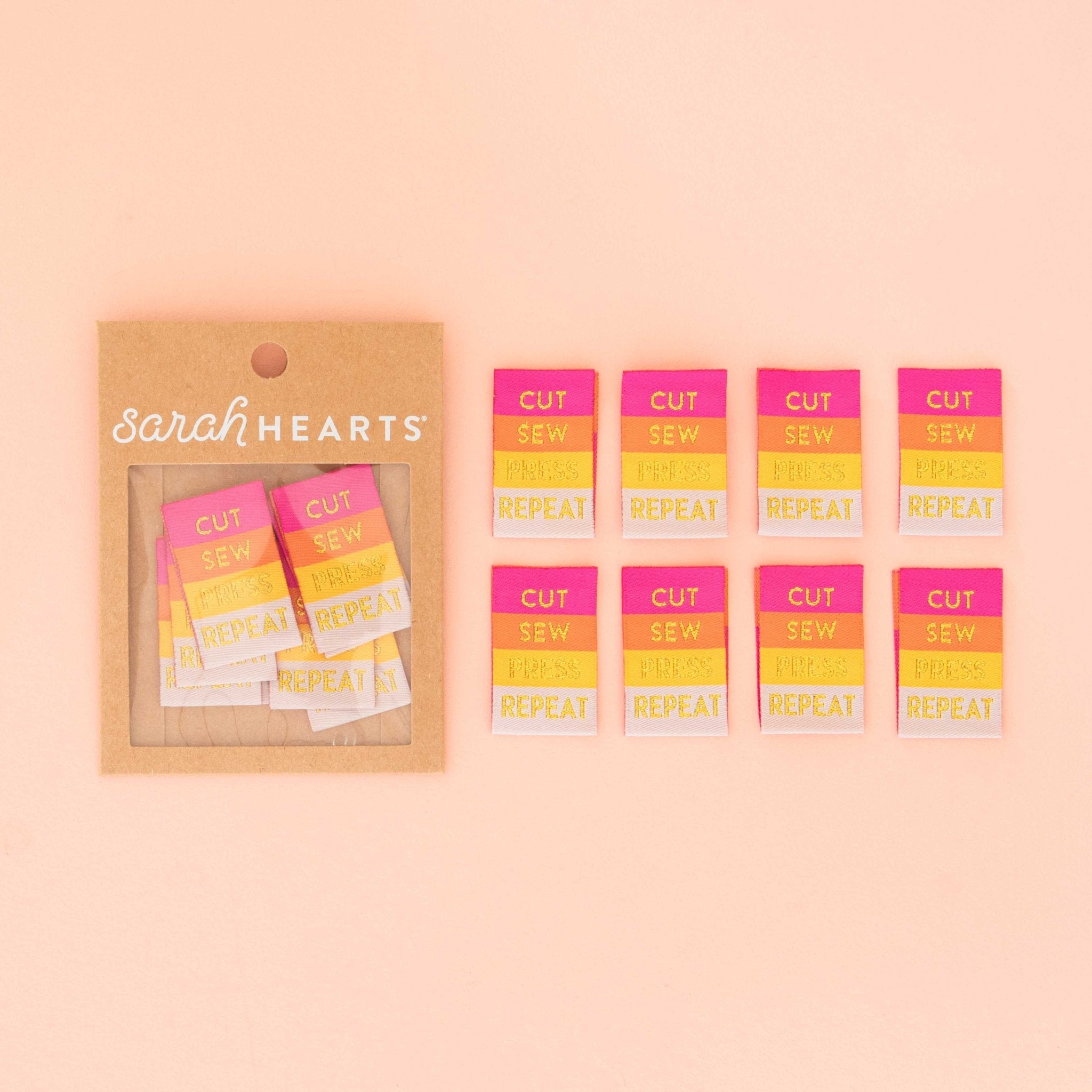 Cut Sew Press Repeat -  Sewing Woven Clothing Label Tags - Boho Fabrics - Sew - in Labels