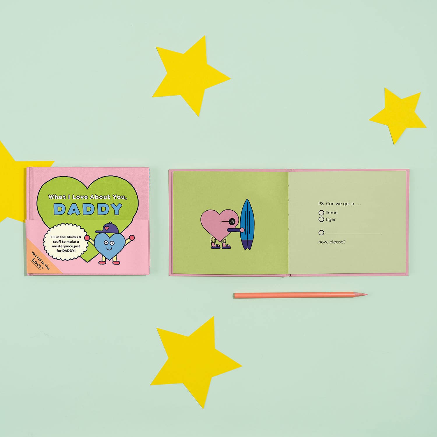 Daddy Fill in the Love Book (Pre - Order) - Boho Fabrics - Book