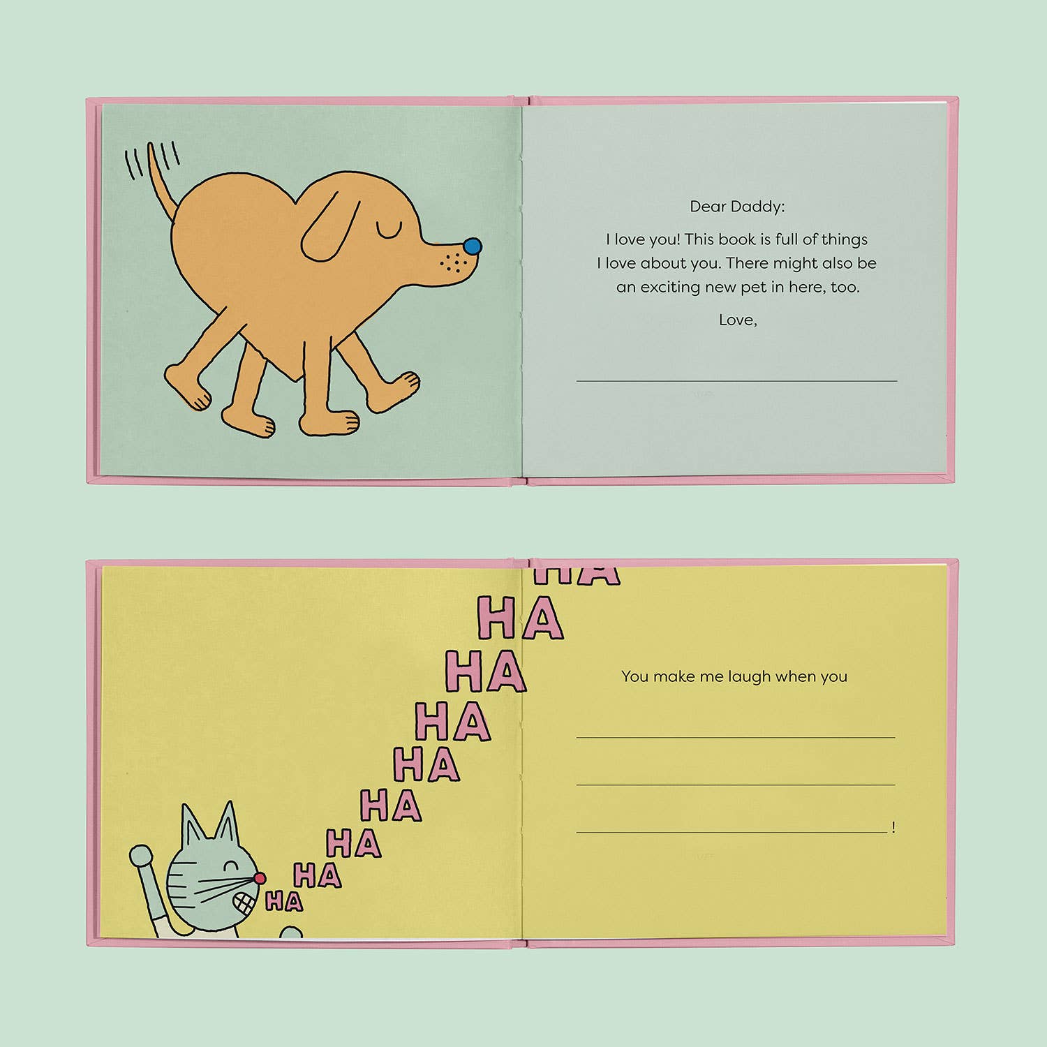 Daddy Fill in the Love Book (Pre - Order) - Boho Fabrics - Book