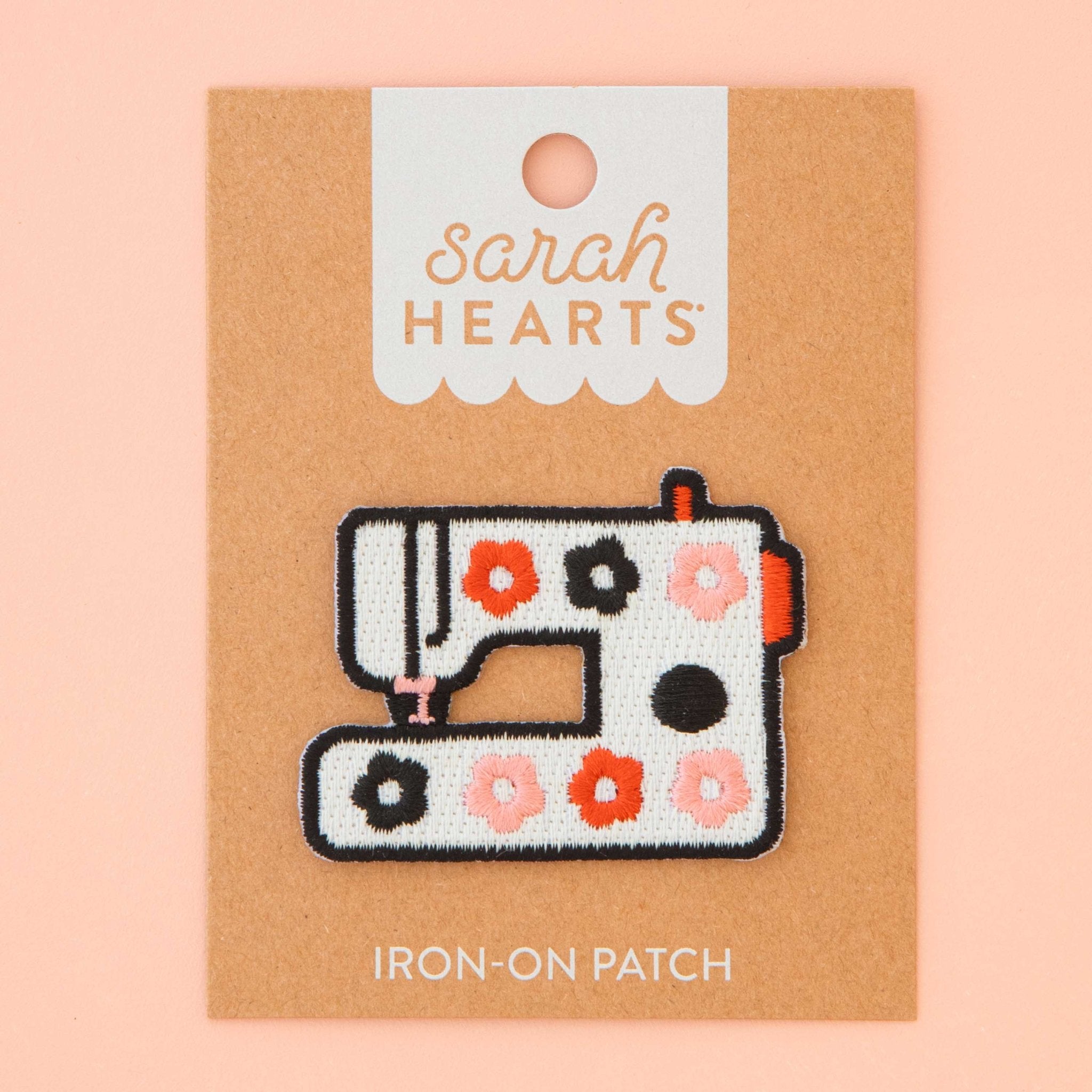 Daisy Sewing Machine Iron - On Patch - Boho Fabrics - Patches