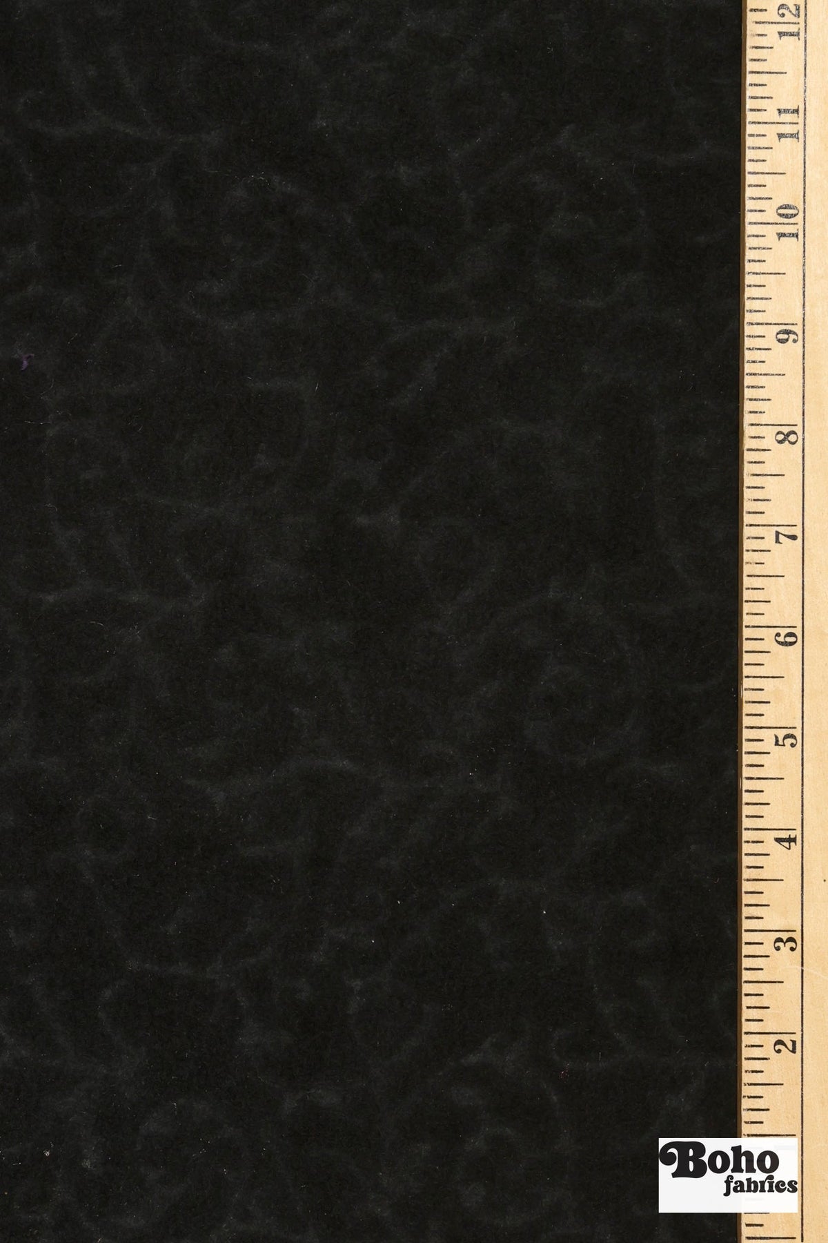 Damask Black, Embossed-Style Knit Fabric - Boho Fabrics - Wool Knit