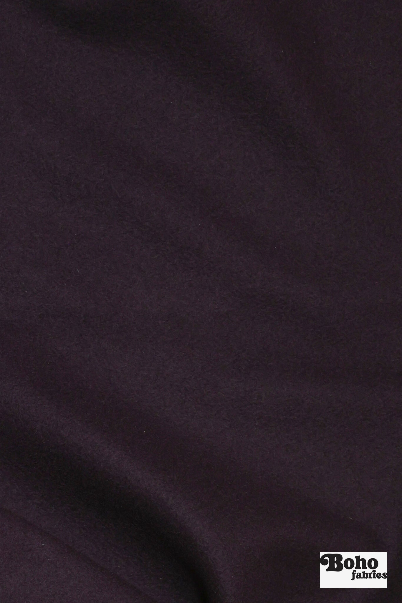 Dark Amethyst Purple Wool Coating Woven Fabric - Boho Fabrics - Wool Coating, Woven