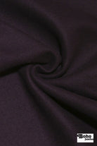 Dark Amethyst Purple Wool Coating Woven Fabric - Boho Fabrics - Wool Coating, Woven