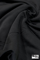 Dark Charcoal Gray, Power Stretch Pro Fleece - Backed Performance Fabric - Boho Fabrics - Performance Fabrics