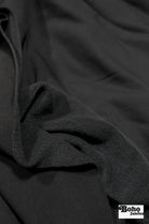 Dark Charcoal Gray, Power Stretch Pro Fleece - Backed Performance Fabric - Boho Fabrics - Performance Fabrics