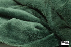 Dark Green, Classic Double - Velour High Loft Fleece Fabric by Polartec *2nds* - Boho Fabrics - Performance Fabrics