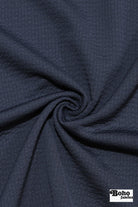 Dark Navy, Polartec Power Air. Insulating Eco-Friendly, Performance Knit Fabric - Boho Fabrics - Performance Fabrics