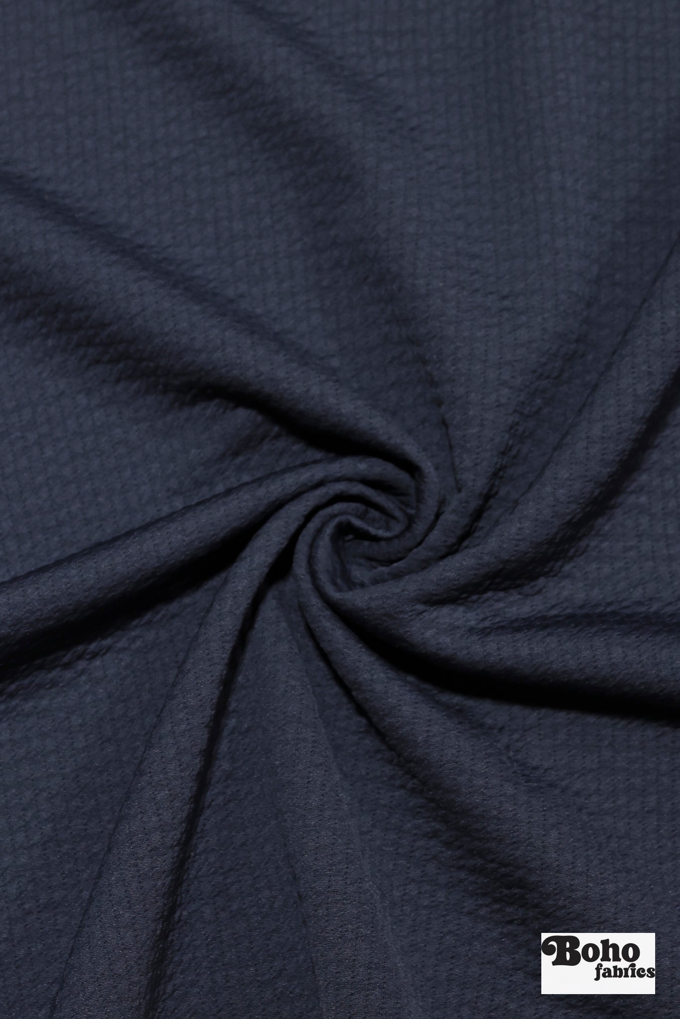 Dark Navy, Polartec Power Air. Insulating Eco-Friendly, Performance Knit Fabric - Boho Fabrics - Performance Fabrics
