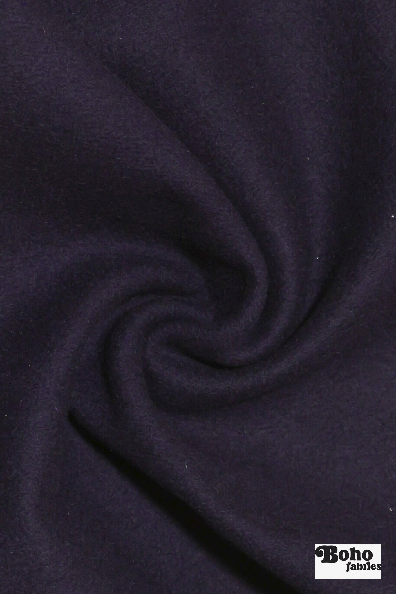 Dark Pansy Purple Wool Coating Woven Fabric - Boho Fabrics - Wool Coating, Woven